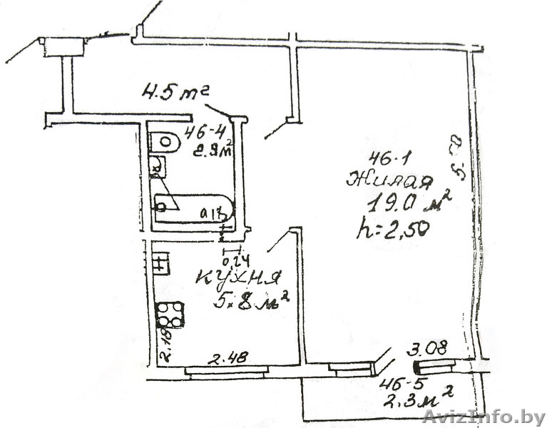 Продам 1 комнатную квартиру в центре города. М-н Октябрьский, 26 - Изображение #4, Объявление #1568229