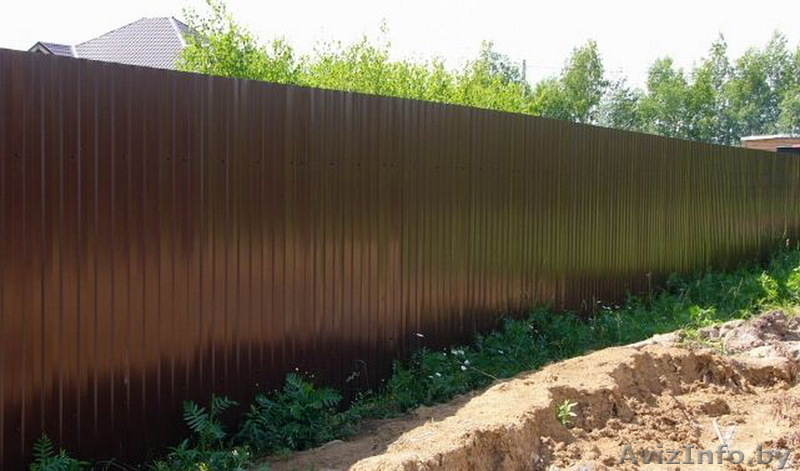 Металлический забор цвет: RAL (6005), (8017), (3005), (5005). Еврозабор - Изображение #3, Объявление #1637226